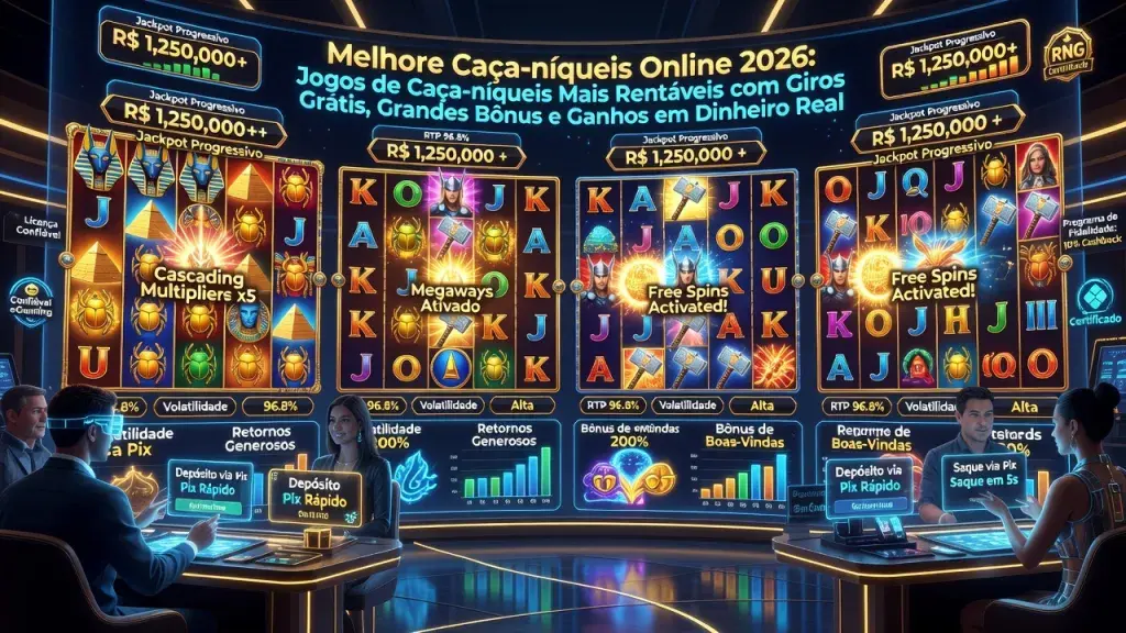 Melhores Caça-níqueis Online 2026: Jogos de Caça-níqueis Mais Rentáveis com Giros Grátis, Grandes Bônus e Ganhos em Dinheiro Real